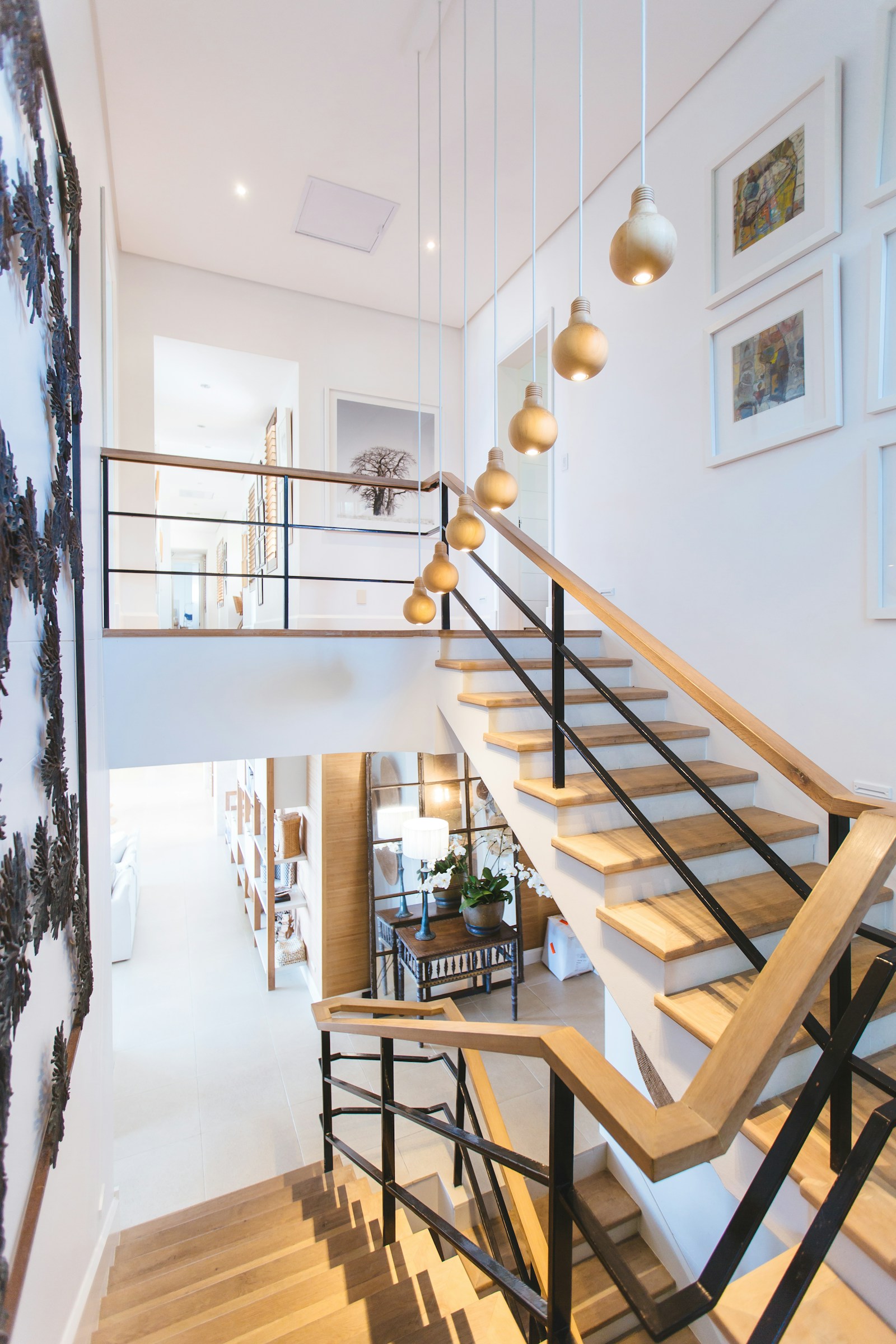 The Luna Residence high-ceiling living room interior