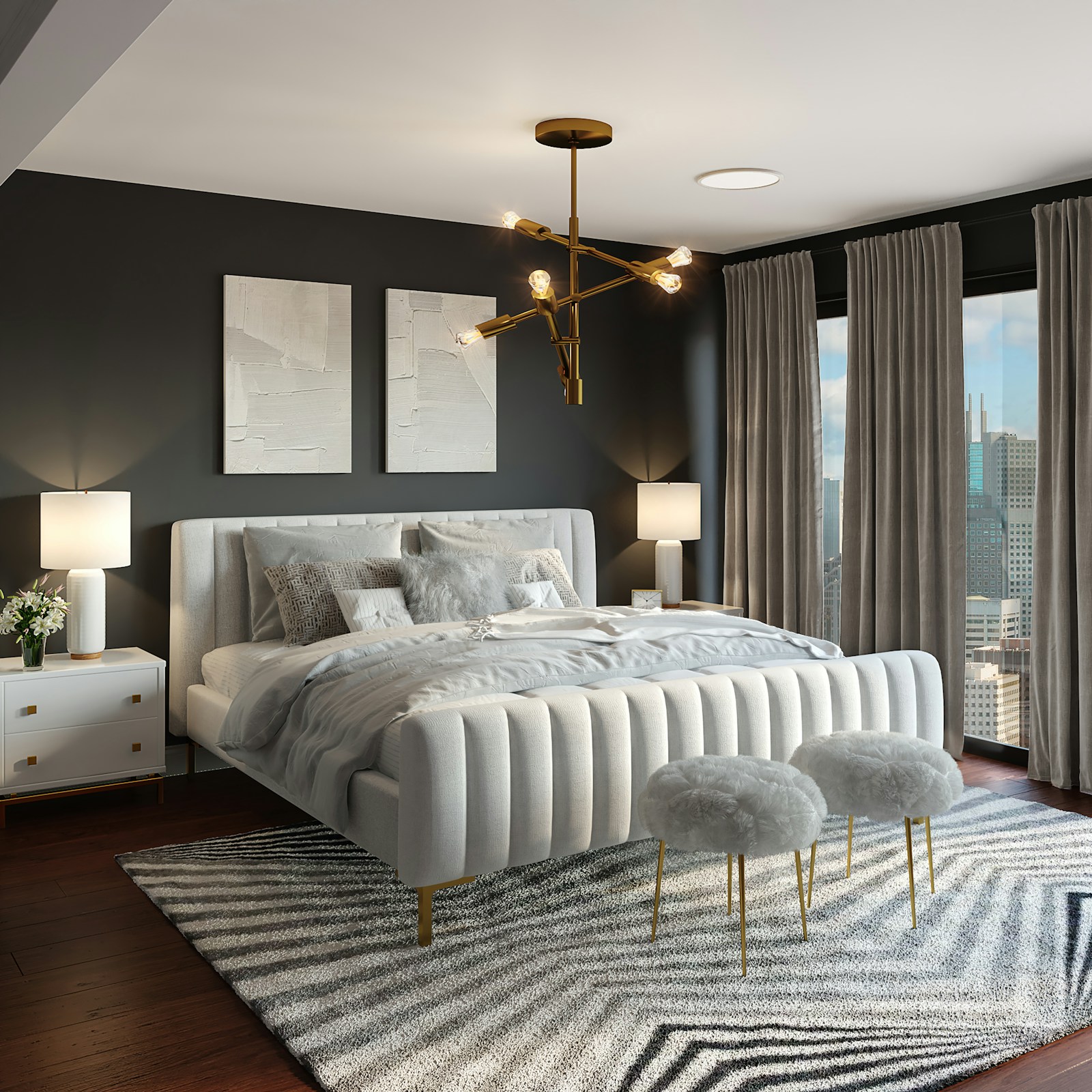 The Palma Residence luxury bed frame detail